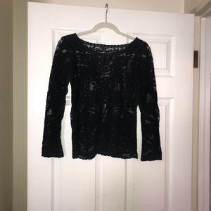 Long sleeve lace shirt